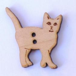 Bouton Chat Debout BLH001  Au P'tit Bonheur