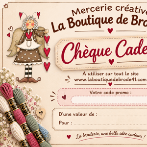 Cheque cadeau la boutique de brode41 a