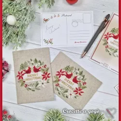 Christmas card carte de noel crocette a gogo