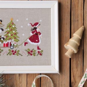 Christmas delivery livraison avant noel fiche ou kit de point de croix madame chantilly 1