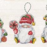 Christmas Gnomes  - Kit de Point de Croix - Lucas S