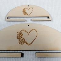 Cintre coeur 10 ou 20 cm broderie support