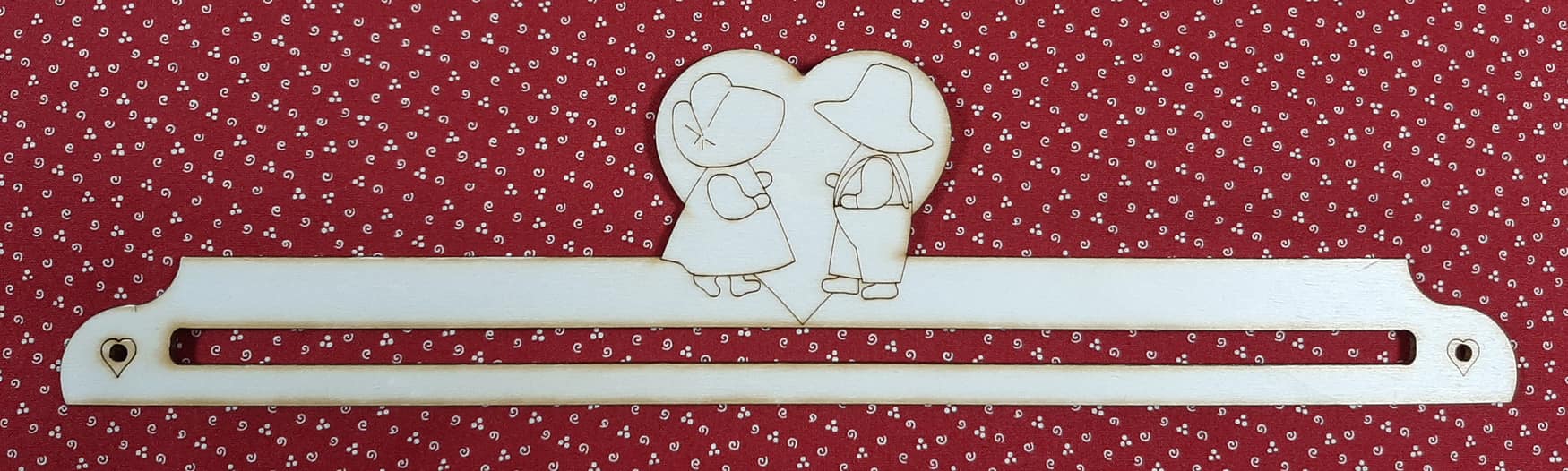 Cintre couple sunbonnet 30cm