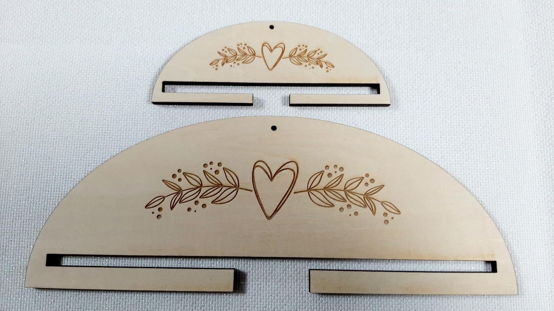 Cintre guirlande coeur 10 ou 20 cm