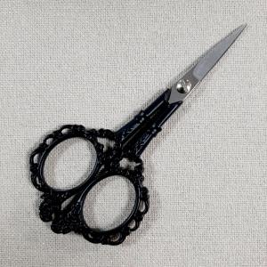 Ciseaux a broder vintage noir 12 5 cm
