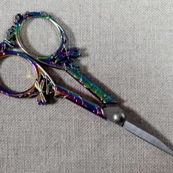 Ciseaux de broderie Papillon Couleur Arc en Ciel