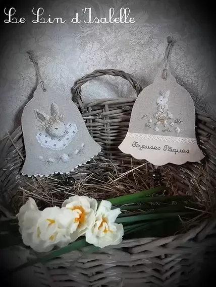 Clochettes lapins du lin d isabelle