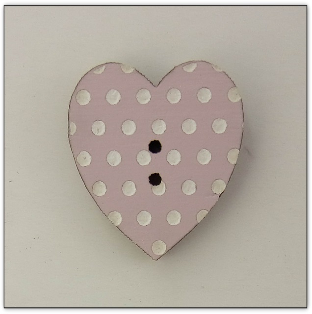 Coeur rose pois z13079