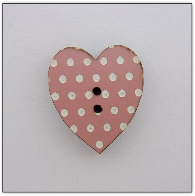 Coeur vieux rose z13079