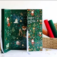 Coffret calendrier de l avent feutrine la foret enchantee la boutique de brode41 b
