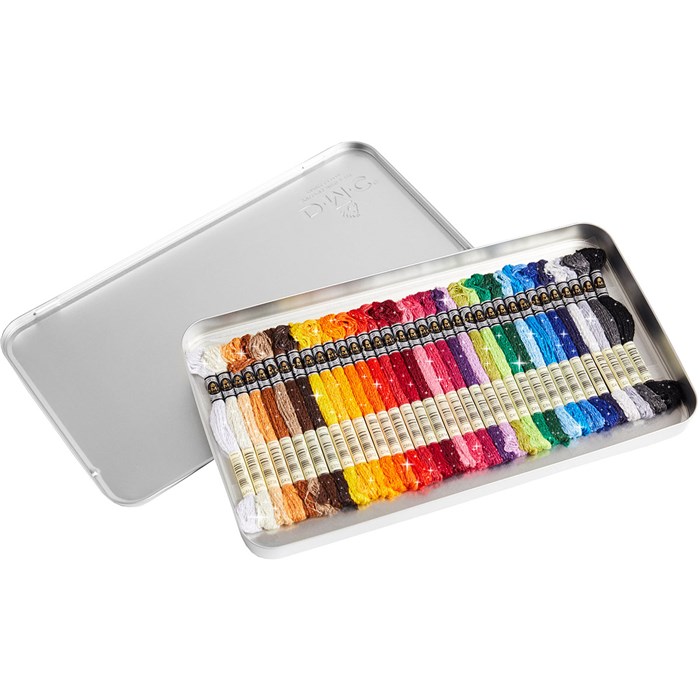 Coffret de 35 fils a broder mouline special etoile dmc 1