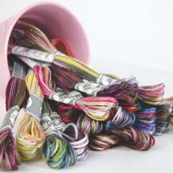 Fils à Broder DMC Moulinés Coloris Multicolore Art. 517