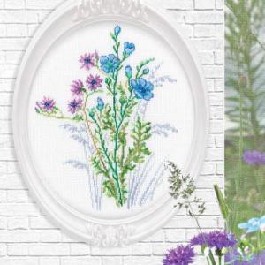 Colourful flowers fleurs colorees kit de point de croix rto m942 2