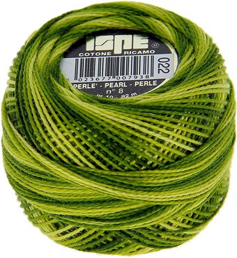 Coton perle 8 vert pomme 22