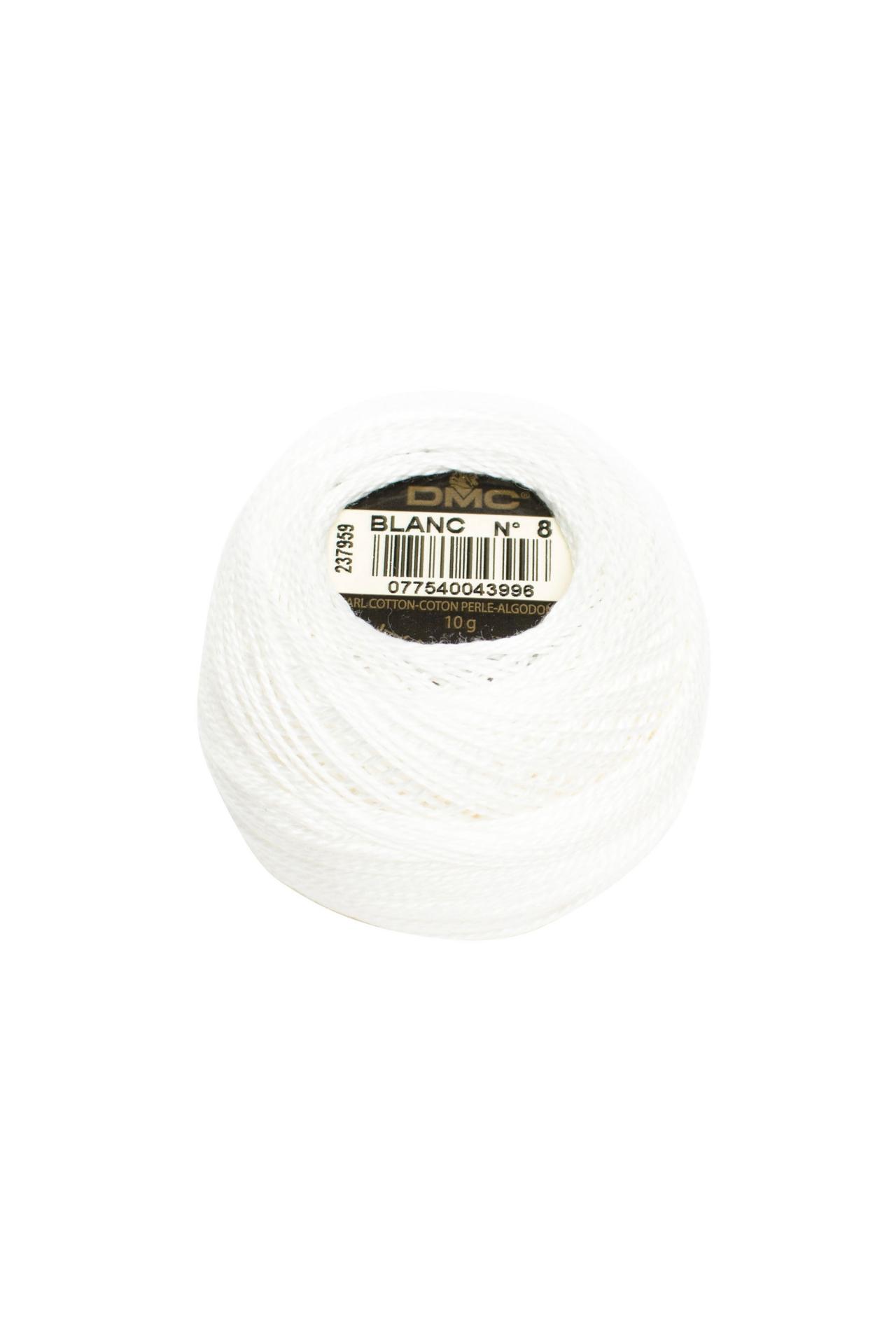 Coton perle dmc 116 p 8 blanc