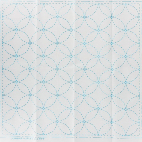 Coupon tissu sashiko blanc les 7 tresors harmonie et satisfaction