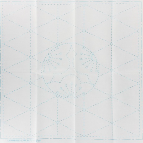 Coupon tissu sashiko blanc motif de l ume