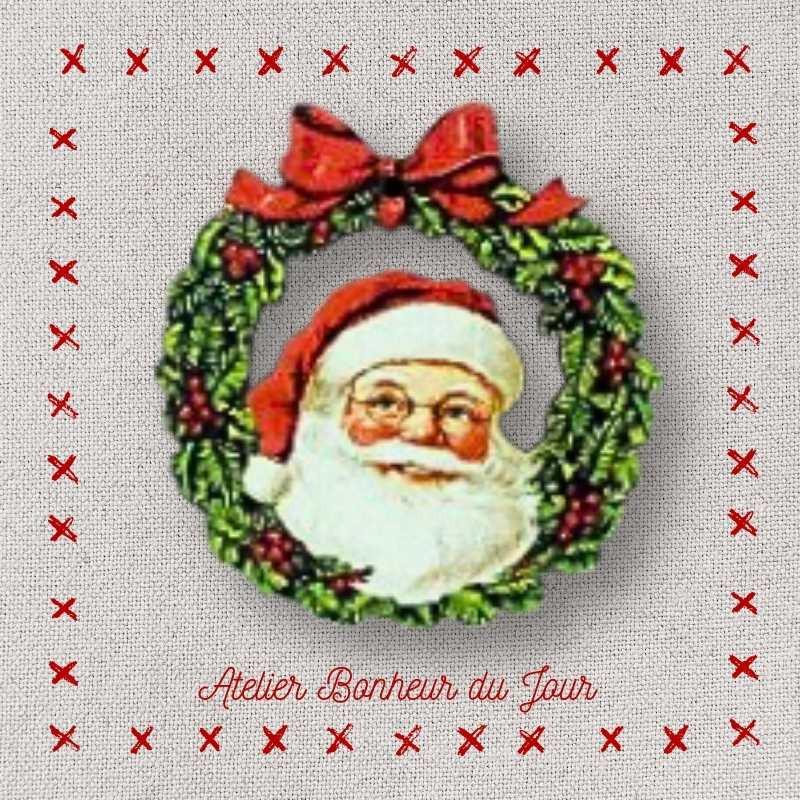 Couronne couronne pere noel no 57 atelier bonheur du jour