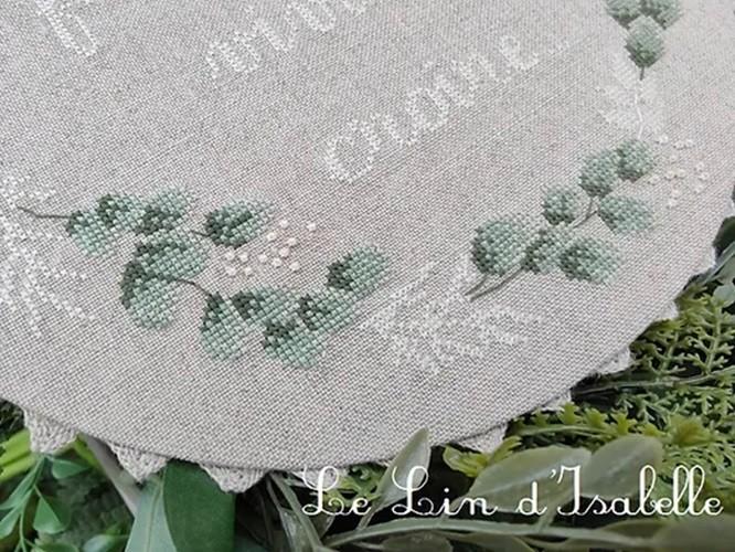 Coussin pour alliances eucalyptus le lin d isabelle 1