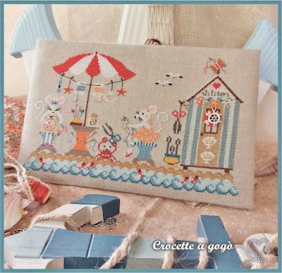 Cross stitch on the beach fiche de point de croix crocette a gogo 1