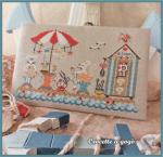 Cross stitch on the beach fiche de point de croix crocette a gogo