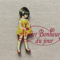 Fillette robe jaune VI-15 - Atelier Bonheur du Jour