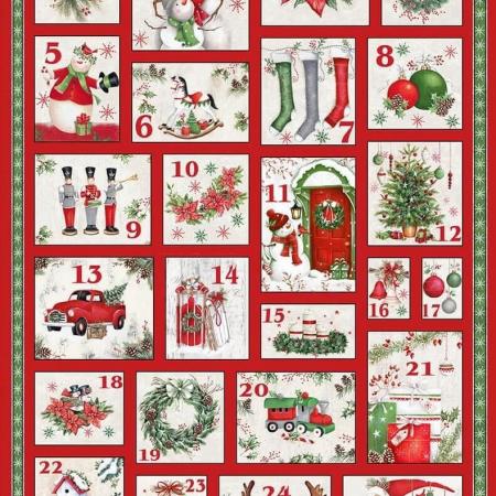 Tissu Patchwork December Magic Advent Calendar