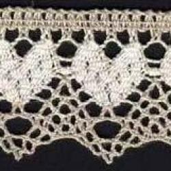 Dentelle Coton/Lin Coeur Blanc 35mm