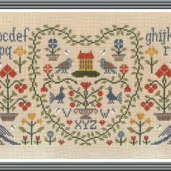 New Antique Sampler DM33 Jardin Privé