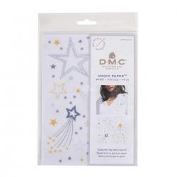 Dmc papier magique base de broderie soluble dans l eau avec motif imprime fc114