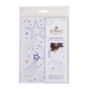 Dmc papier magique base de broderie soluble dans l eau avec motif imprime fc114