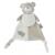 Doudou hochet ecru avec bavoir a broder 32 x 36 cm