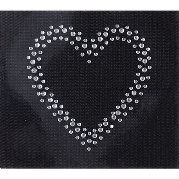 Ecusson a repasser strass coeur