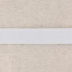 Élastique cotelé blanc 20mm