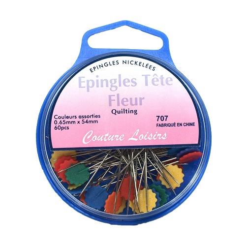 Epingles tete fleur