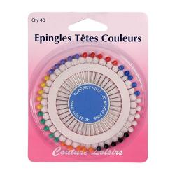 Epingles Têtes  Couleurs
