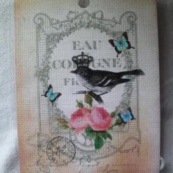 Etiquette Message Eau de Cologne