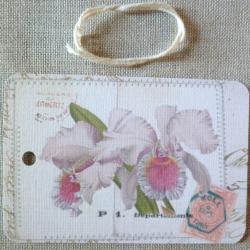 Etiquette Message Fleurs de Lys