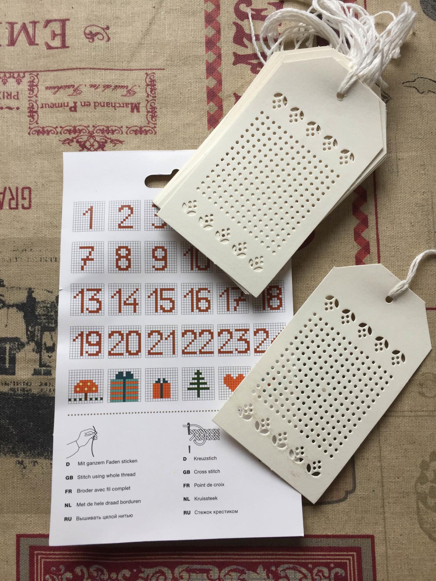 Etiquettes a broder carton blanc