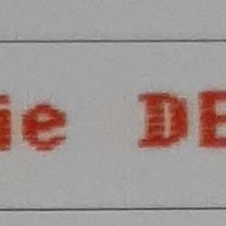 Étiquettes tissées à coudre • blanc/rouge • Marquage vêtement nom prénom