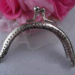 Fermoir Porte Monnaie Boule Nickel 10,5cm