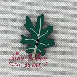 Feuille d'Aubépine AU-07-Verte - Atelier Bonheur du jour