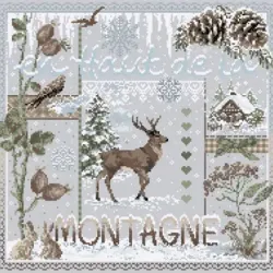 Fiche broderie en haut de la montagne 168 madame la fee