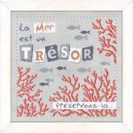 Fiche broderie la mer est un tresor a015 lilipoints