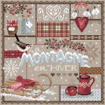 Fiche broderie la montagne en hiver madame la fee