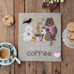 Fiche de broderie autumn spiced coffee madame chantilly 1