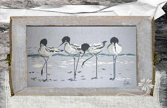 Fiche de broderie bande d avocettes avocettes elegantes port02 isabelle haccourt vautier