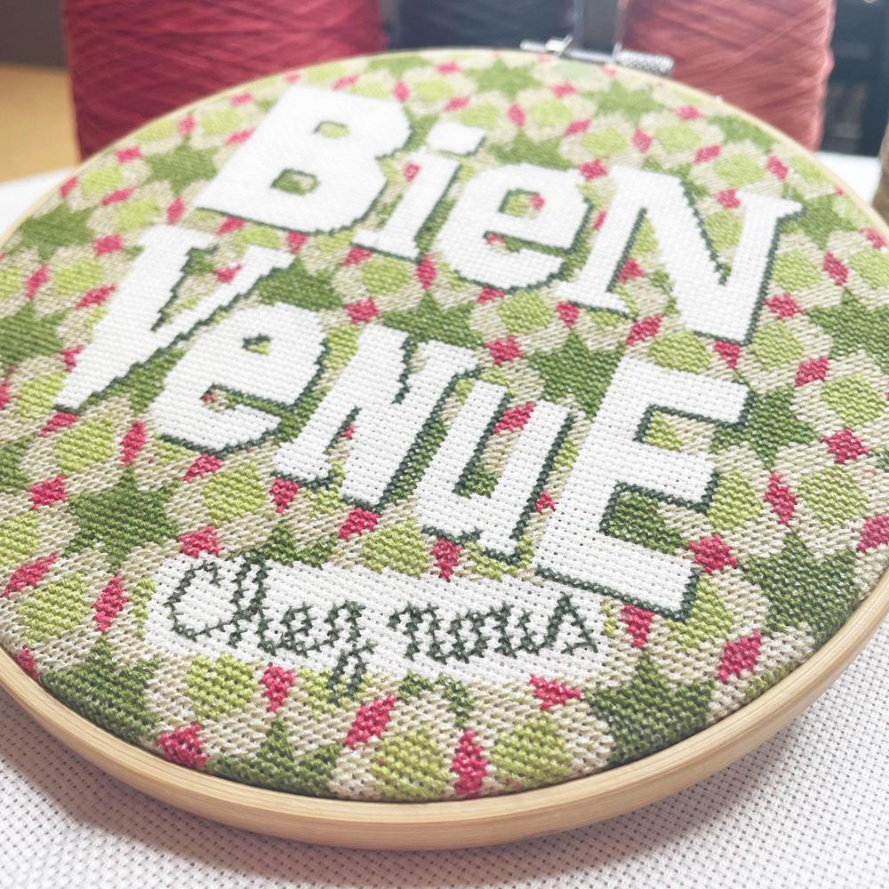 Fiche de broderie bienvenue w007 lilipoints 1