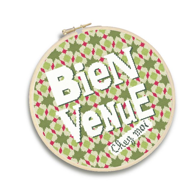 Fiche de broderie bienvenue w007 lilipoints 3