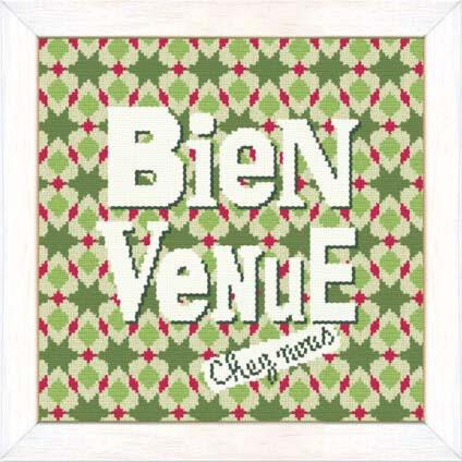 Fiche de broderie bienvenue w007 lilipoints